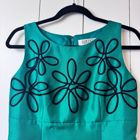 Kasper Emerald Green Sheath Dress size 2P - Picture 2 of 9